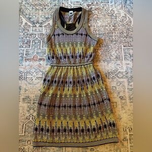 M Missoni purple and yellow racerback knit dress, Women’s 4/Small